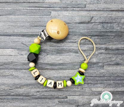 Personalisierte Schnullerkette mit Namen / Namenskette Baby